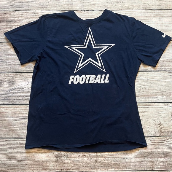 Dallas Cowboys Nike Men's Large‎ Athletic Cut Short Sleeve Football NFL Tee - Picture 1 of 9